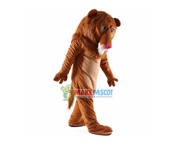 Cute Wally Lion Mascot Costume