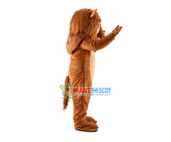 Cute Wally Lion Mascot Costume