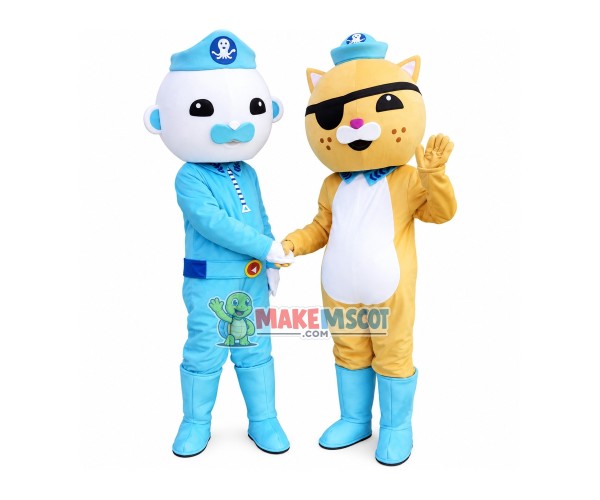 The Octonauts Barnacles Kwazii Peso Shellington Mascot Costumes The Octonauts Barnacles Kwazii Peso Shellington Mascot Costumes