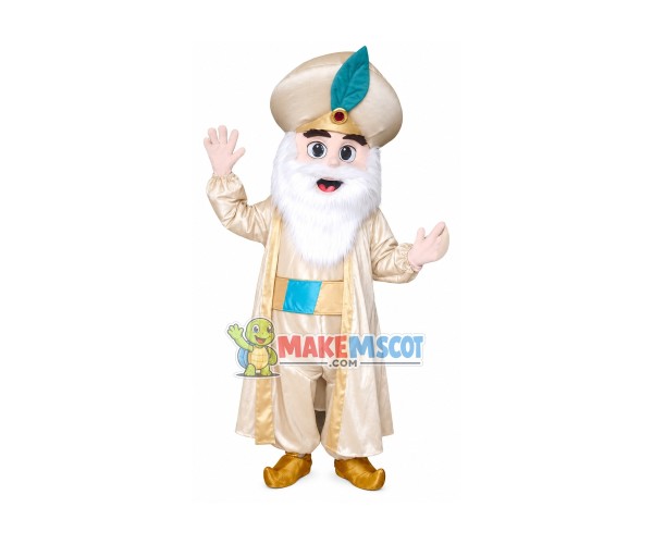 The Sultan Mascot Costume The Sultan Mascot Costume