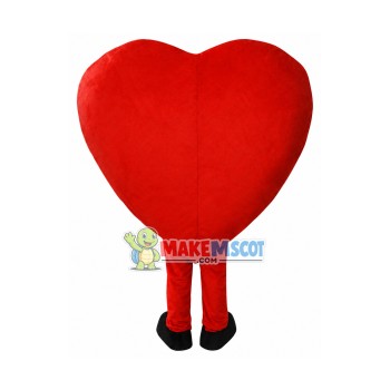 New Red Love Heart Mascot Costume Christmas Party Dress New Red Love Heart Mascot Costume Christmas Party Dress