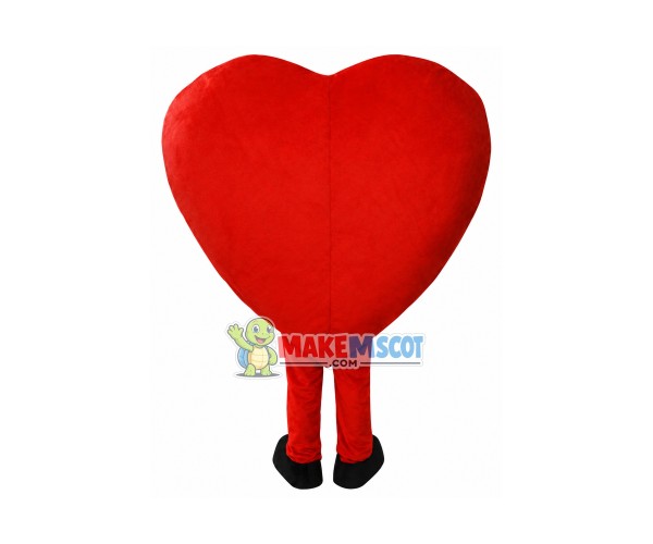 New Red Love Heart Mascot Costume Christmas Party Dress New Red Love Heart Mascot Costume Christmas Party Dress