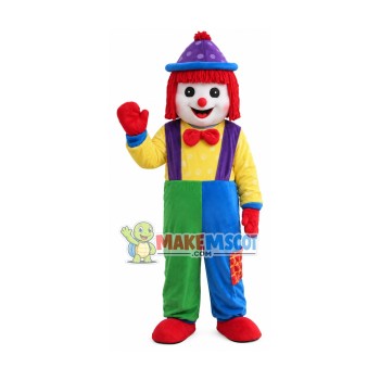 Hot Clown Comic Mascot Costume Halloween Party Dress