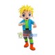 Boy Ragazzo Mascot Costume Cartoon Fancy Dress