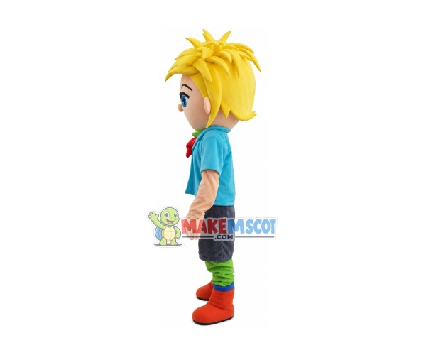 Boy Ragazzo Mascot Costume Cartoon Fancy Dress