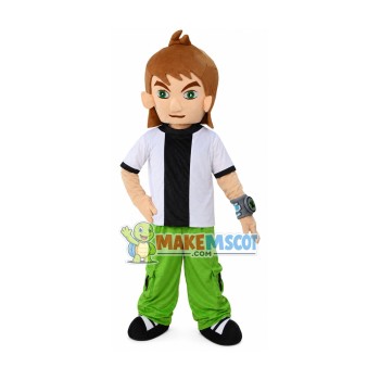 Ben 10 Cartoon Mascot Costume Adult Size Free Shipping