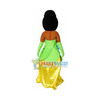 Tiana Princess Mascot Costume of The Princess and the Frog Fancy Dress Tiana Princess Mascot Costume of The Princess and the Frog Fancy Dress