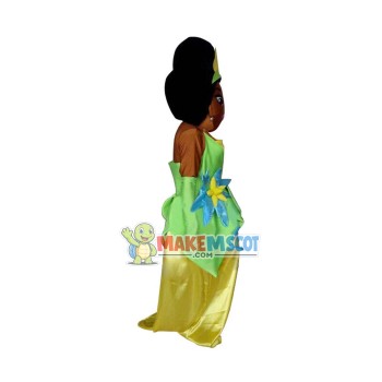 Tiana Princess Mascot Costume of The Princess and the Frog Fancy Dress Tiana Princess Mascot Costume of The Princess and the Frog Fancy Dress