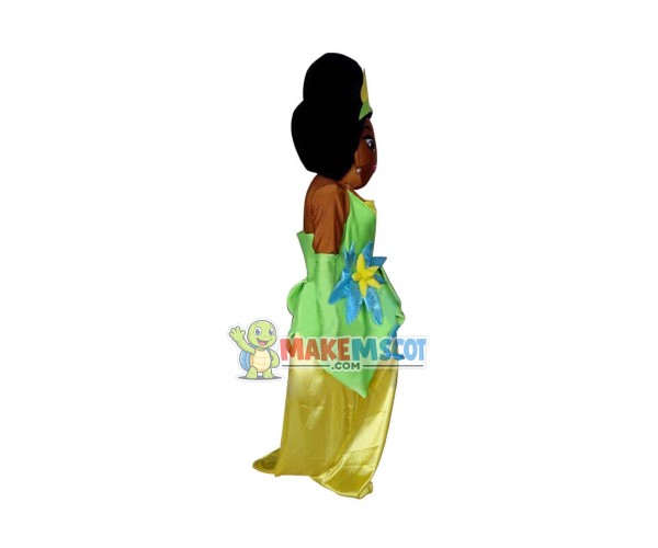 Tiana Princess Mascot Costume of The Princess and the Frog Fancy Dress Tiana Princess Mascot Costume of The Princess and the Frog Fancy Dress