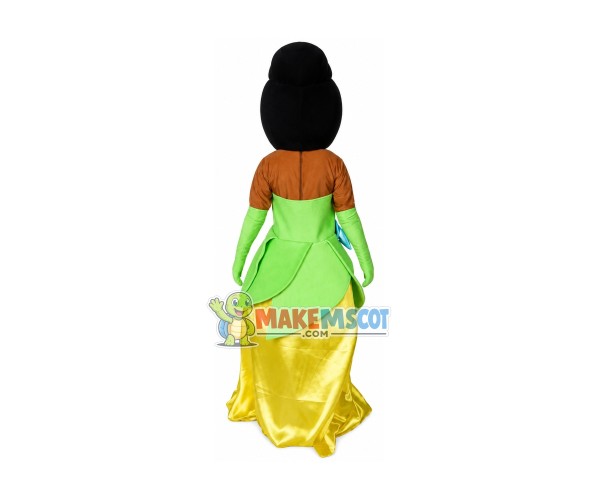 Tiana Princess Mascot Costume of The Princess and the Frog Fancy Dress Tiana Princess Mascot Costume of The Princess and the Frog Fancy Dress