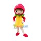Strawberry Shortcake Girl Cartoon Adult Mascot Costume