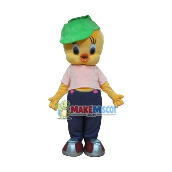Tweety Bird Canary Cartoon Mascot Costume Suit Fancy Dress