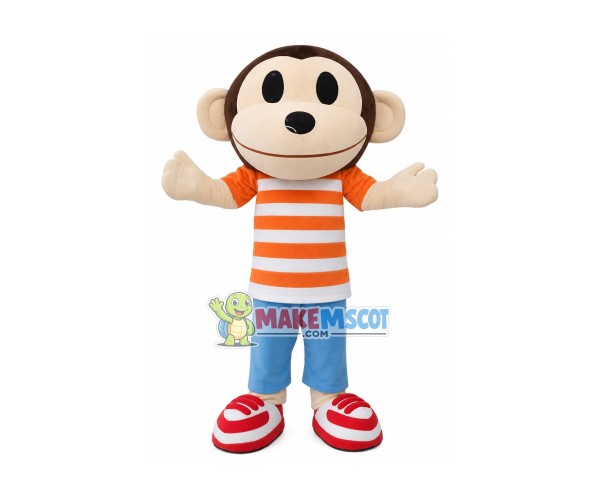 Monkey Adult Animal Cartoon Character Mascot Costume Monkey Adult Animal Cartoon Character Mascot Costume