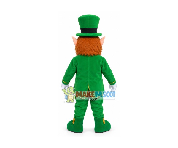 Friendly Irish Leprechaun Mascot Costume Friendly Irish Leprechaun Mascot Costume