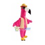 Red Flamingo Mascot Costume