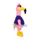 Cool Pink Flamingo Mascot Costume Cool Pink Flamingo Mascot Costume