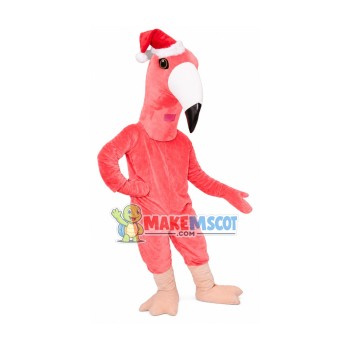 Christmas Flamingo Mascot Costume