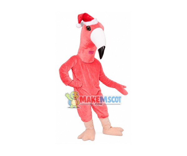 Christmas Flamingo Mascot Costume
