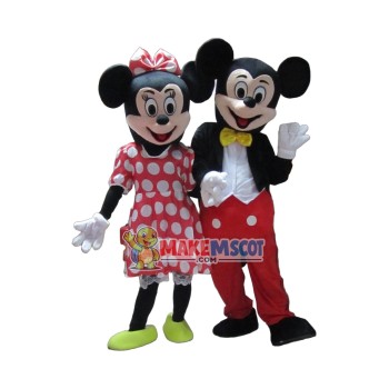 Cheap Mickey and Minnie Mascot Costume Cheap Mickey and Minnie Mascot Costume