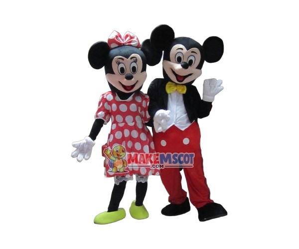 Cheap Mickey and Minnie Mascot Costume Cheap Mickey and Minnie Mascot Costume