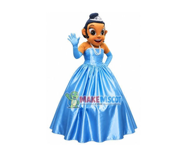 Princess Tiana Mascot Costume Princess Tiana Mascot Costume