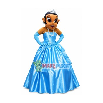 Princess Tiana Mascot Costume Princess Tiana Mascot Costume