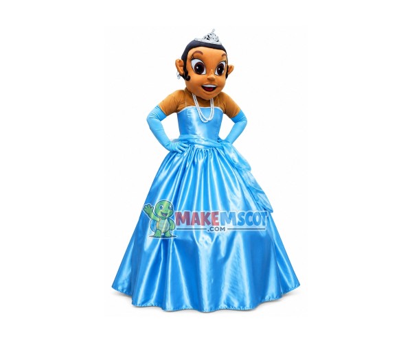 Princess Tiana Mascot Costume Princess Tiana Mascot Costume