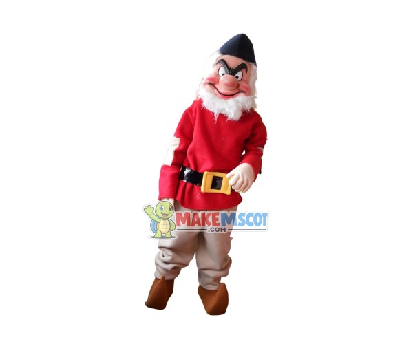 Grumpy Dwarf Mascot Costume Grumpy Dwarf Mascot Costume