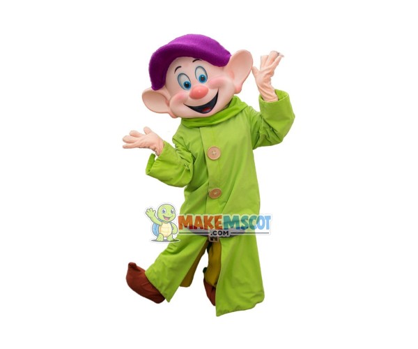 Dopey Dwarf Mascot Costume Dopey Dwarf Mascot Costume