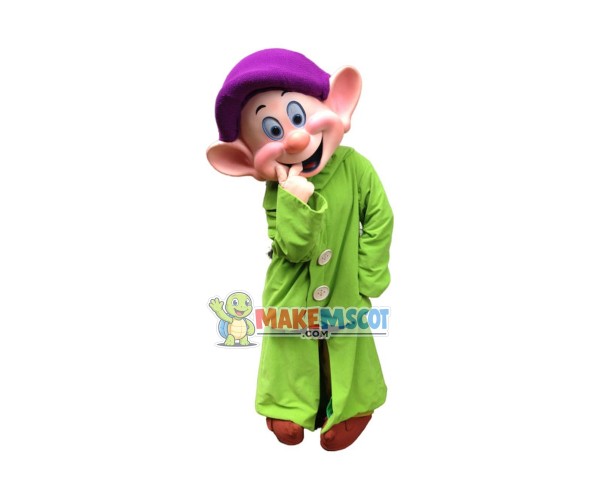 Dopey Dwarf Mascot Costume Dopey Dwarf Mascot Costume