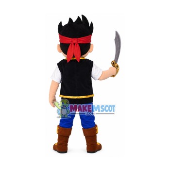 New Jake the Neverland Pirate Mascot Costume New Jake the Neverland Pirate Mascot Costume