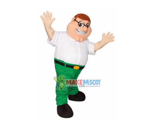 Peter Family Guy Mascot Costume Peter Family Guy Mascot Costume