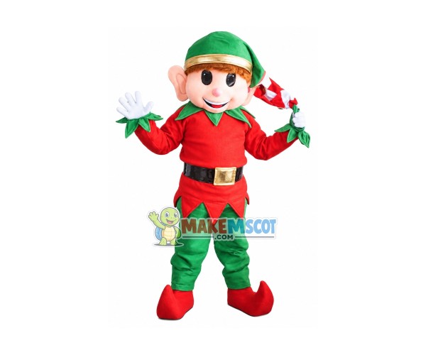 Elf Mascot Costume Adult Christmas Elf Costume Elf Mascot Costume Adult Christmas Elf Costume
