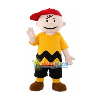 Charlie Brown Mascot Costume Charlie Brown Mascot Costume
