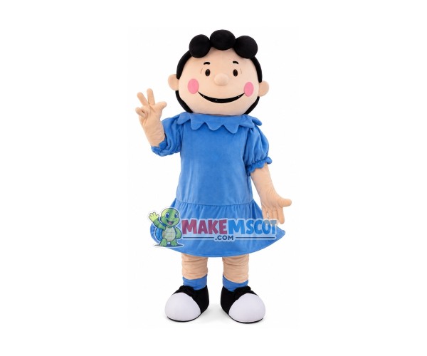 Cheap Lucy Girl Mascot Costume Cheap Lucy Girl Mascot Costume