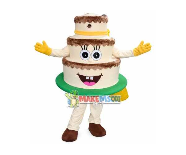 High Quality Cake Mascot Costume High Quality Cake Mascot Costume