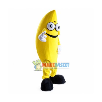 Smiling Banana Mascot Costume