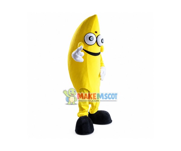 Smiling Banana Mascot Costume Smiling Banana Mascot Costume