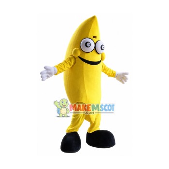 Smiling Banana Mascot Costume Smiling Banana Mascot Costume
