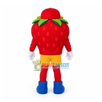 Happy Strawberry Mascot Costume Happy Strawberry Mascot Costume