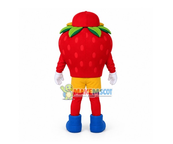 Happy Strawberry Mascot Costume Happy Strawberry Mascot Costume