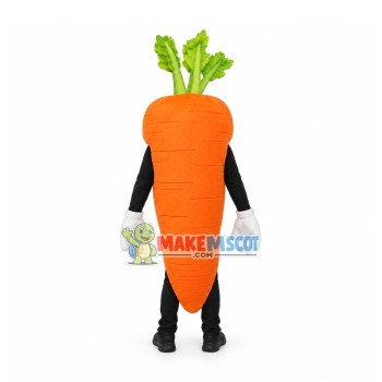 Carrot Waver Adult Mascot Costume Carrot Waver Adult Mascot Costume