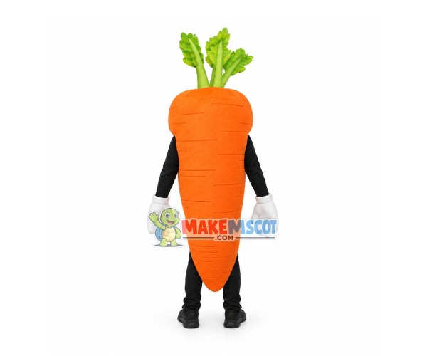 Carrot Waver Adult Mascot Costume Carrot Waver Adult Mascot Costume