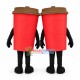 Red Coffee Cup Mascot Costume Red Coffee Cup Mascot Costume