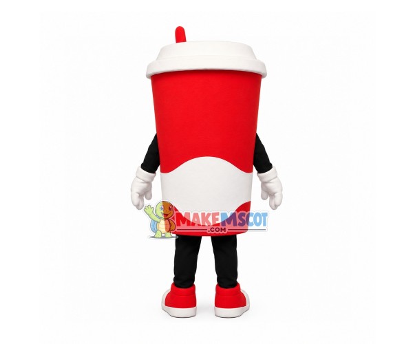 Beautiful Coffee Cup Mascot Costume Beautiful Coffee Cup Mascot Costume
