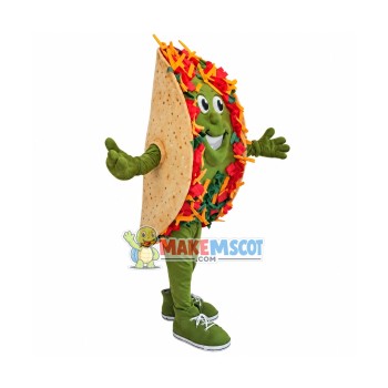 Taco Food Mascot Costume Taco Food Mascot Costume