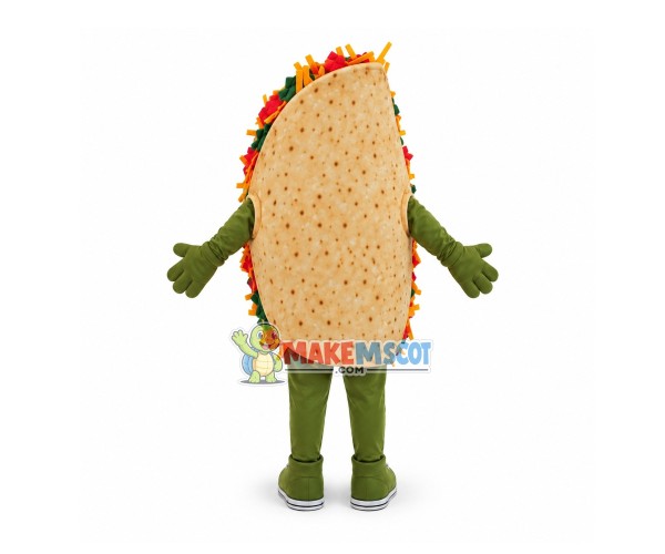 Taco Food Mascot Costume Taco Food Mascot Costume