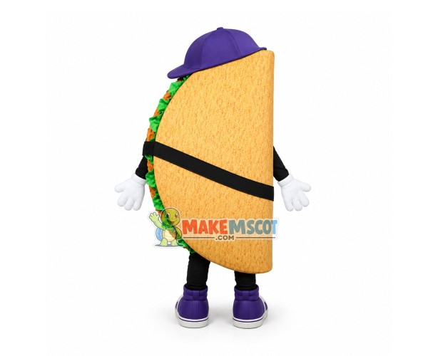 Happy Lightweight Taco Mascot Costume Happy Lightweight Taco Mascot Costume