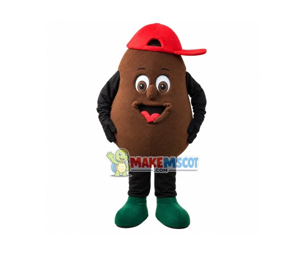 High Quality Coffee Bean Mascot Costume High Quality Coffee Bean Mascot Costume