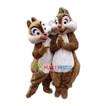Chip & Dale Chipmunk Mascot Costume Chip & Dale Chipmunk Mascot Costume